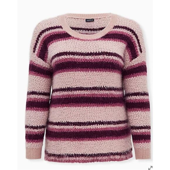 TORRID POPCORN DROP SHOULDER SWEATER (SZ 0) - Picture 1 of 8